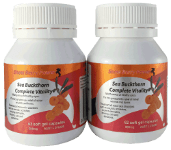 Sea Buckthorn Soft Gel 2-Pack (2x60 caps), inc GST
